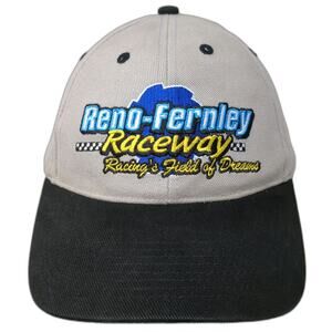 Design Dynamix Gray One Size Baseball Cap Hat Reno-Fernley Raceway Strapback